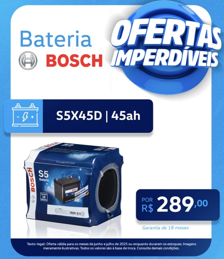 BATERIA BOSCH S5X45D 45ah 